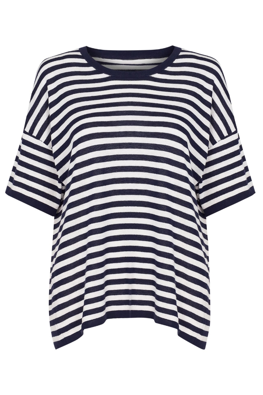 Picture of Bonnie Striped Sweater Navy