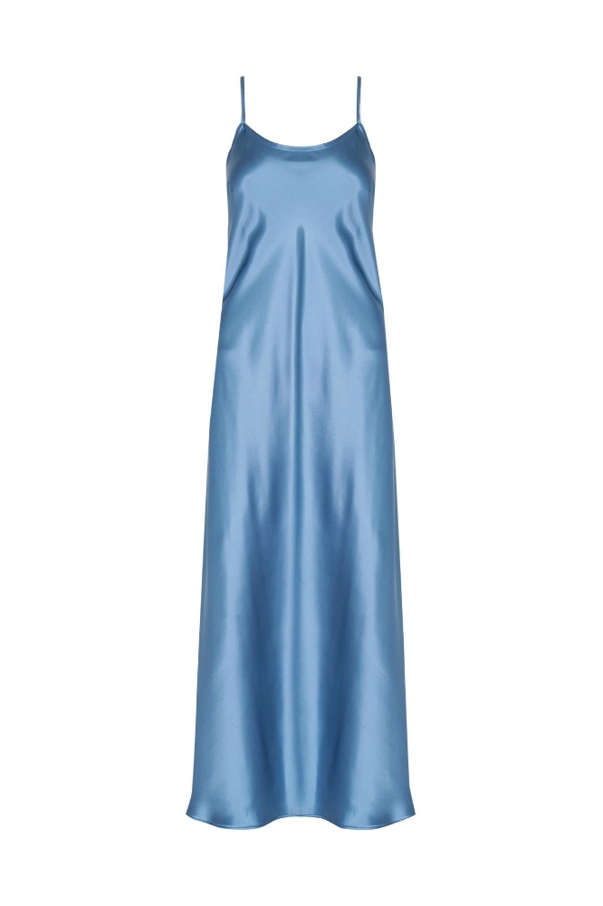 Picture of Sophia Maxi  Bias Dress Azure 