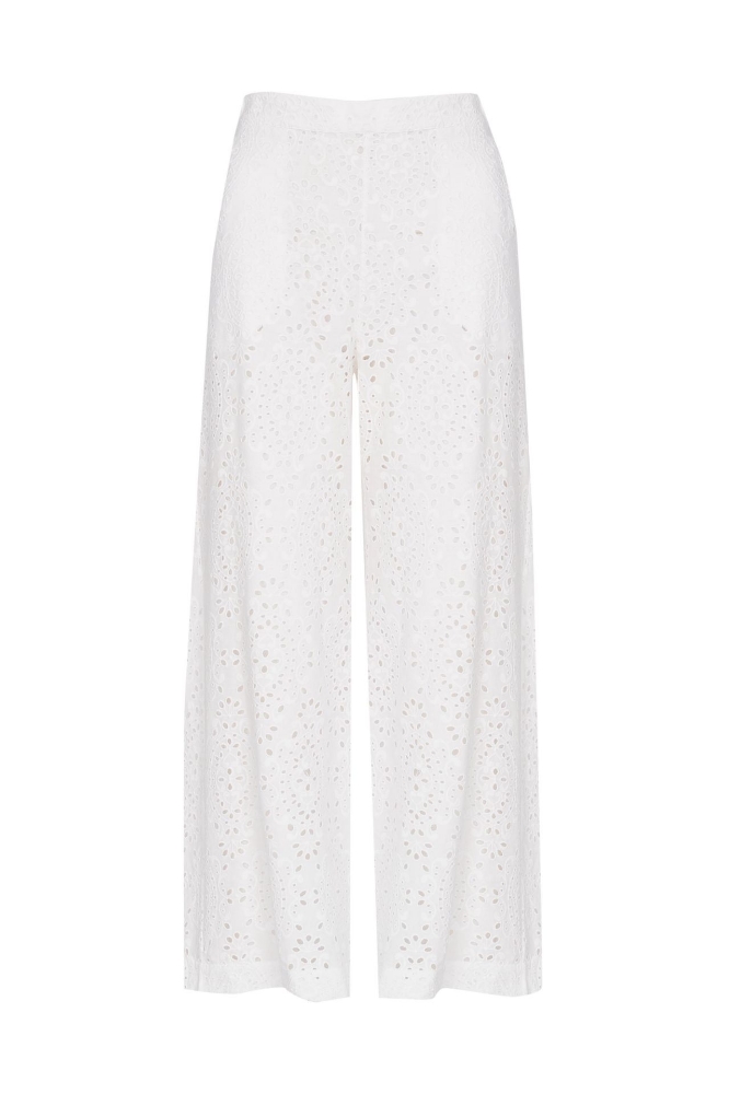 Picture of Florence Broderie Anglaise Pant White