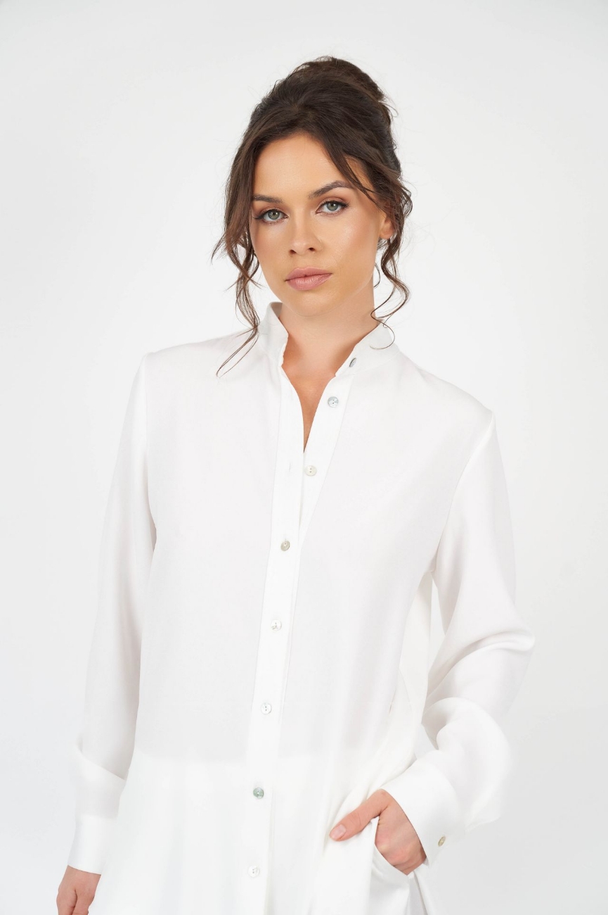 Picture of Adrienne Longline Jacket Ivory