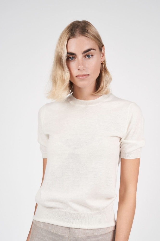 Picture of Anna Cashmere T-Shirt Pearl