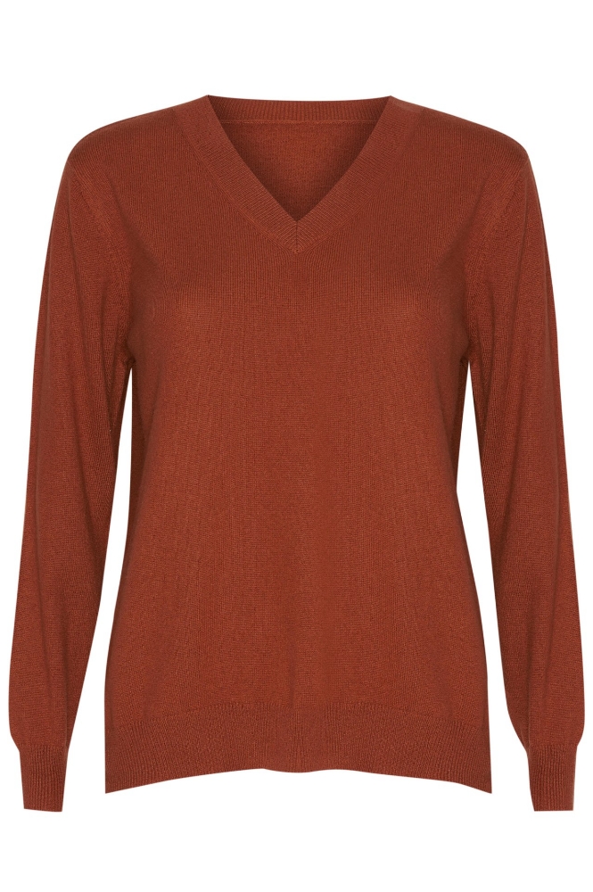 Picture of Paige V-Neck Cashmere Sweater Tamarind