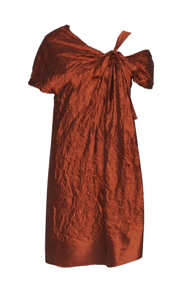 Picture of Rhea Dress Bronze Silk