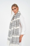 Picture of Carmen Wrap Grey Stripe 