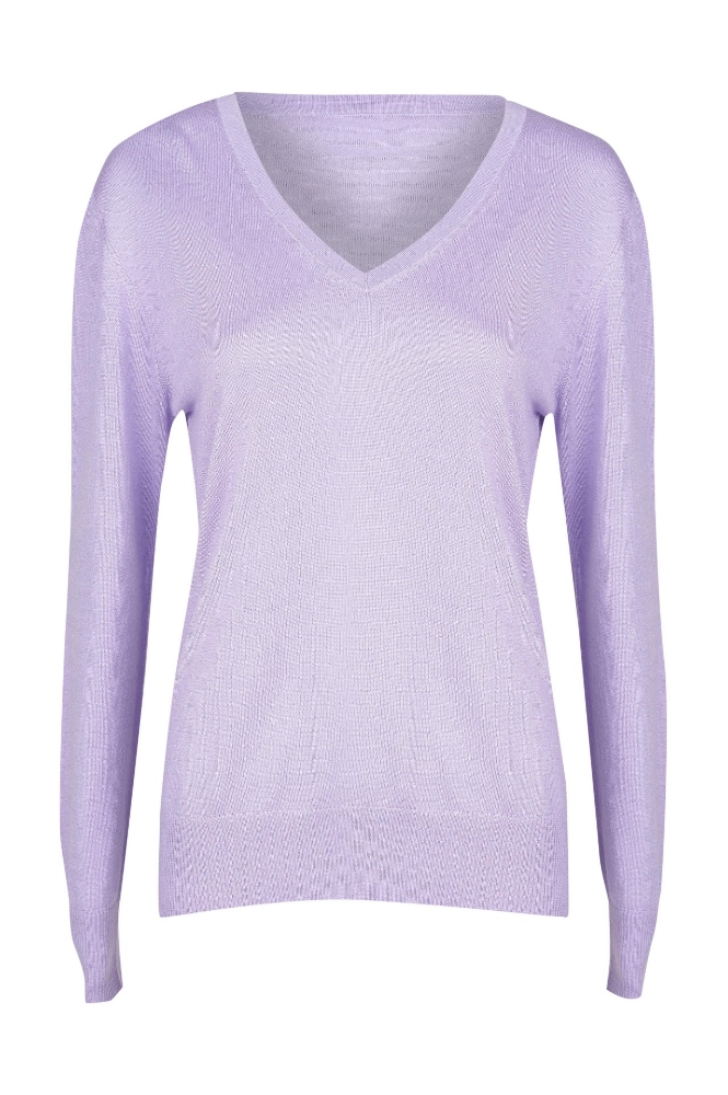 Picture of Paige V Neck Sweater Lavender