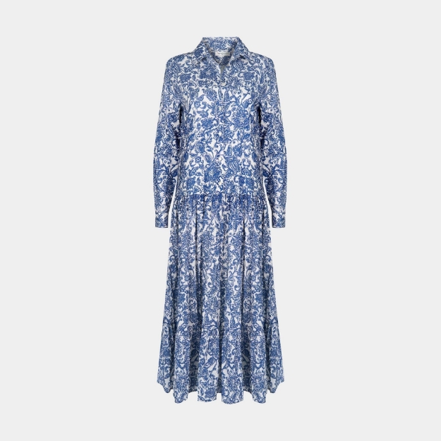 Picture of Charlotte Dress Marine Print