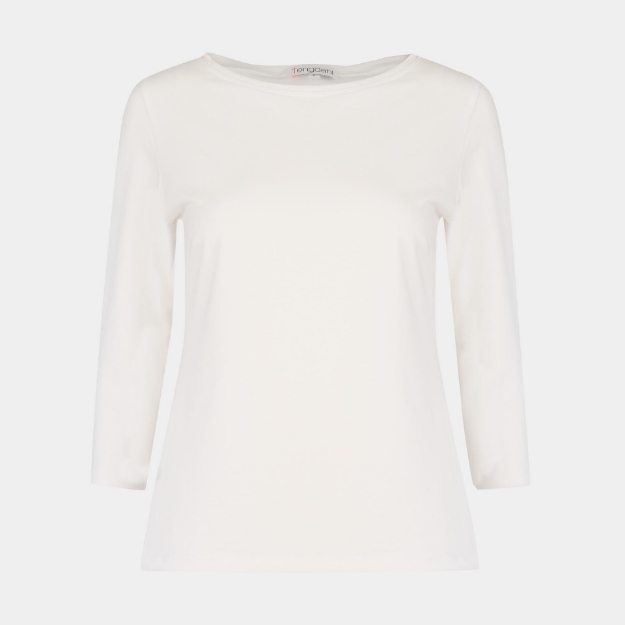 Picture of Kate 3/4 Sleeve T Optic White