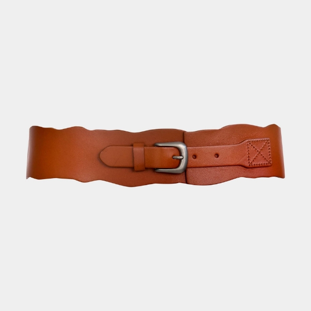 Picture of Kate Wide Belt Tan 