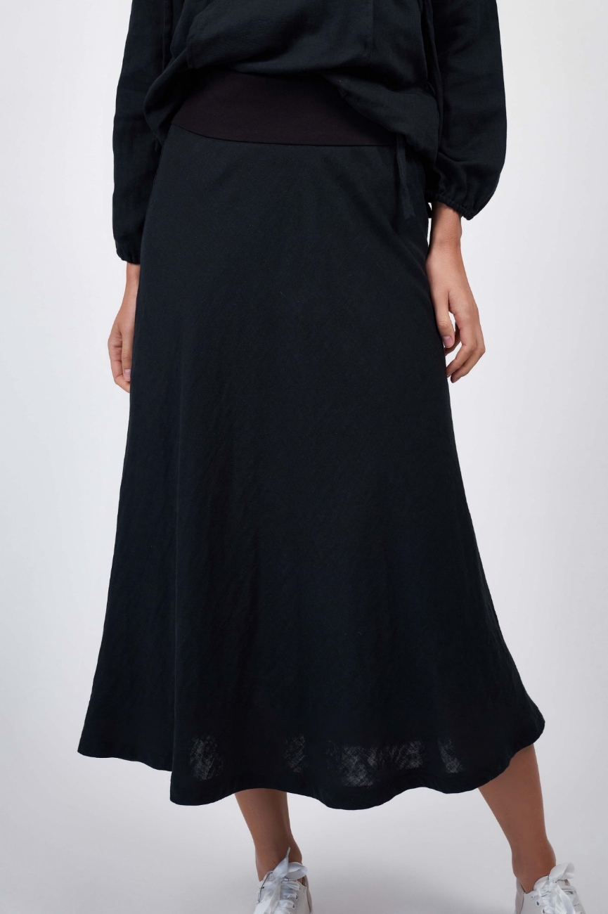 Picture of Florence Cotton Skirt Black