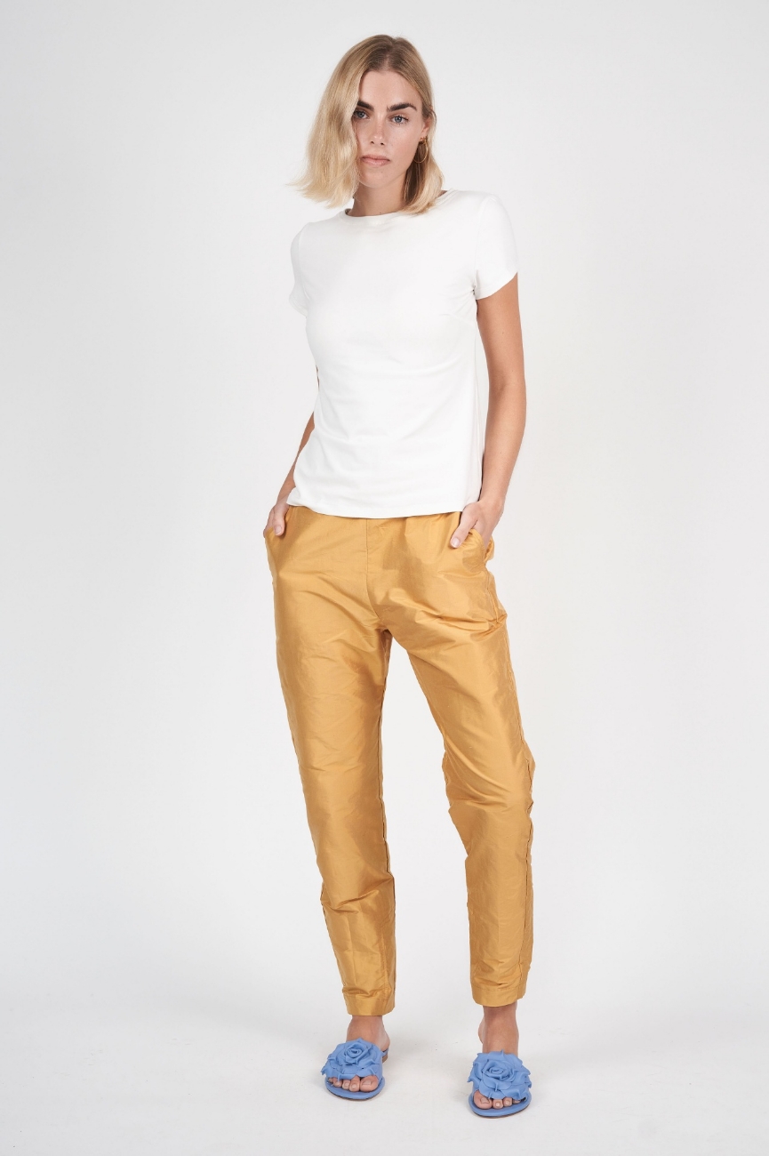 Picture of Chelsea Pant Gold Silk