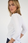 Picture of Kate 3/4 Sleeve T Optic White