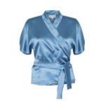 Picture of Lena Wrap Blouse Azure