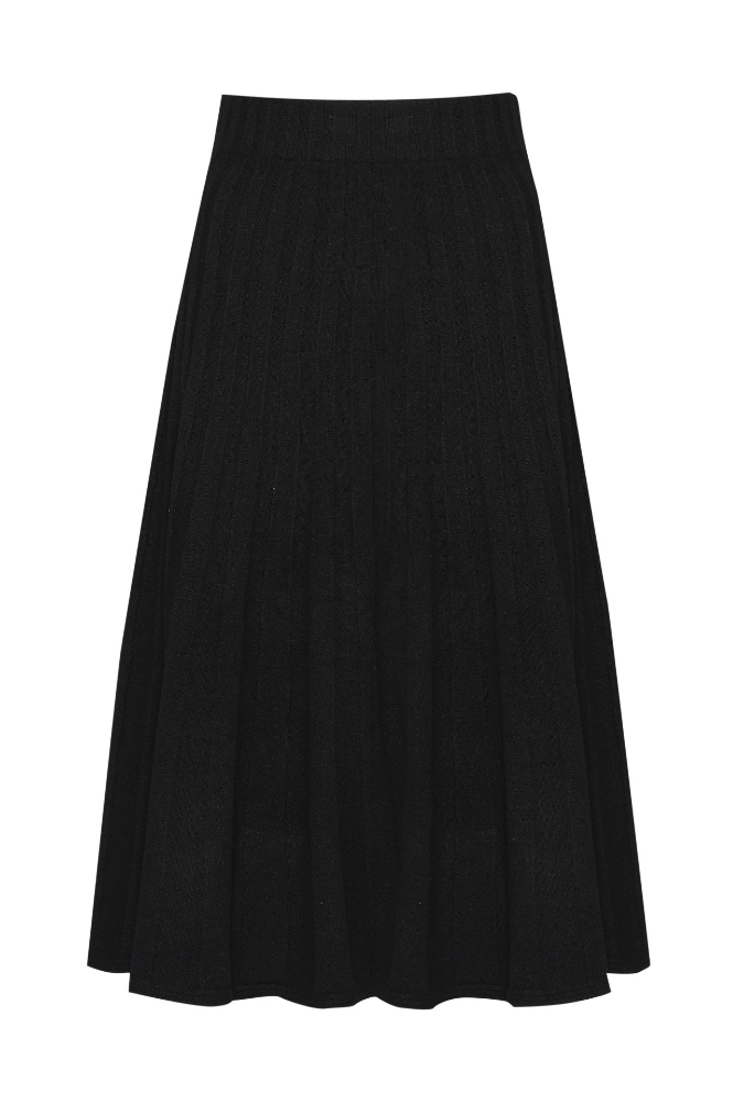 Picture of Anna Cashmere Wool Flared Skirt