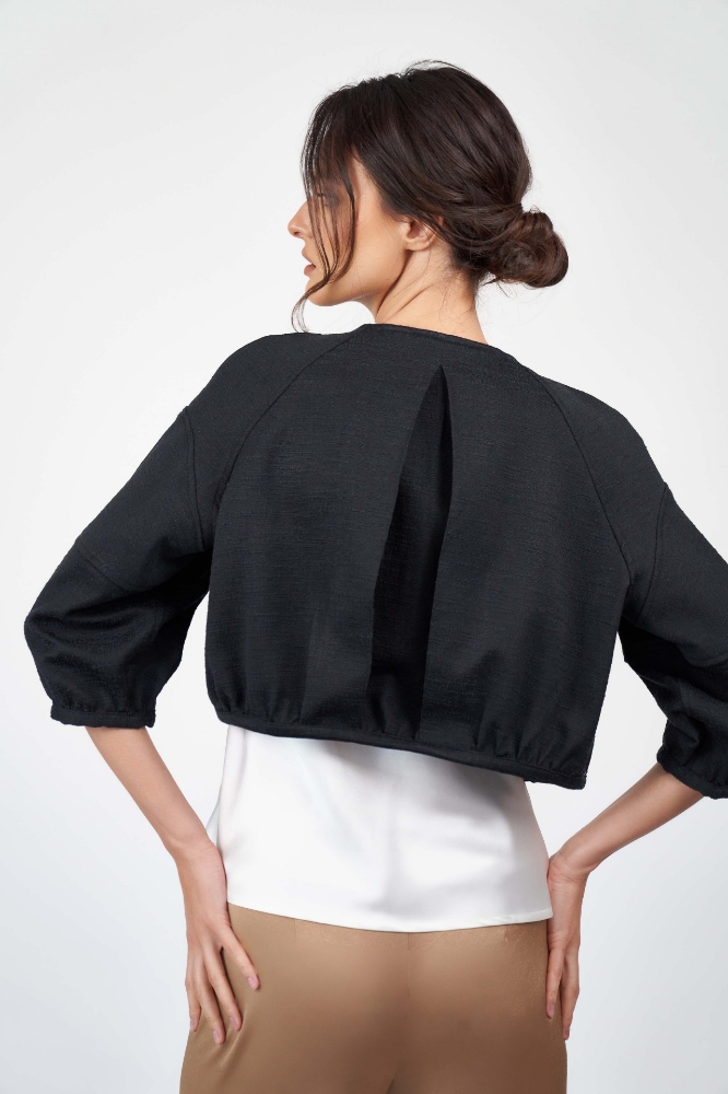 Picture of Valetta Short Crop Jacket Charcoal
