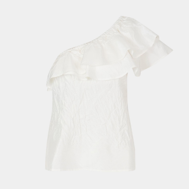 Picture of Freeda  Silk Top White