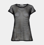 Picture of Celine Mesh T-Shirt Black