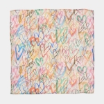 Picture of Kara Silk Square Scarf Hearts