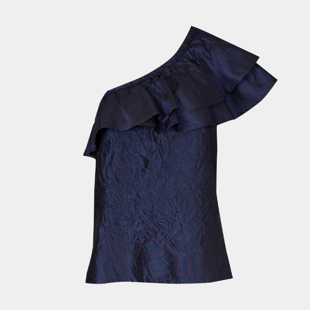 Picture of Freeda Silk Top Navy