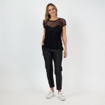 Picture of Chelsea Silk Capri Pants Black 