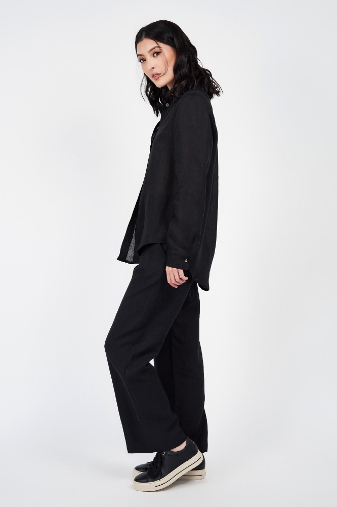 Picture of Penelope Linen Pant Black