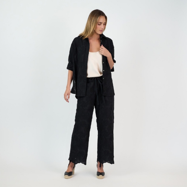 Picture of Florence Pant Embroidered Black