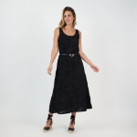 Picture of Coco Bias Dress Embroidered Black