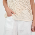 Picture of Celine Mesh Top Ecru