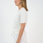 Picture of Lucy Cotton Cashmere T Ivory