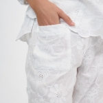 Picture of Florence Pant Embroidered White