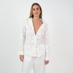 Picture of Adele Shirt Cotton Jacquard White